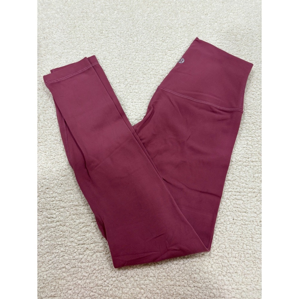 Lululemon Align Pant II 25" Moss Rose Size 4 Pink Soft Yoga Nulu Pilates